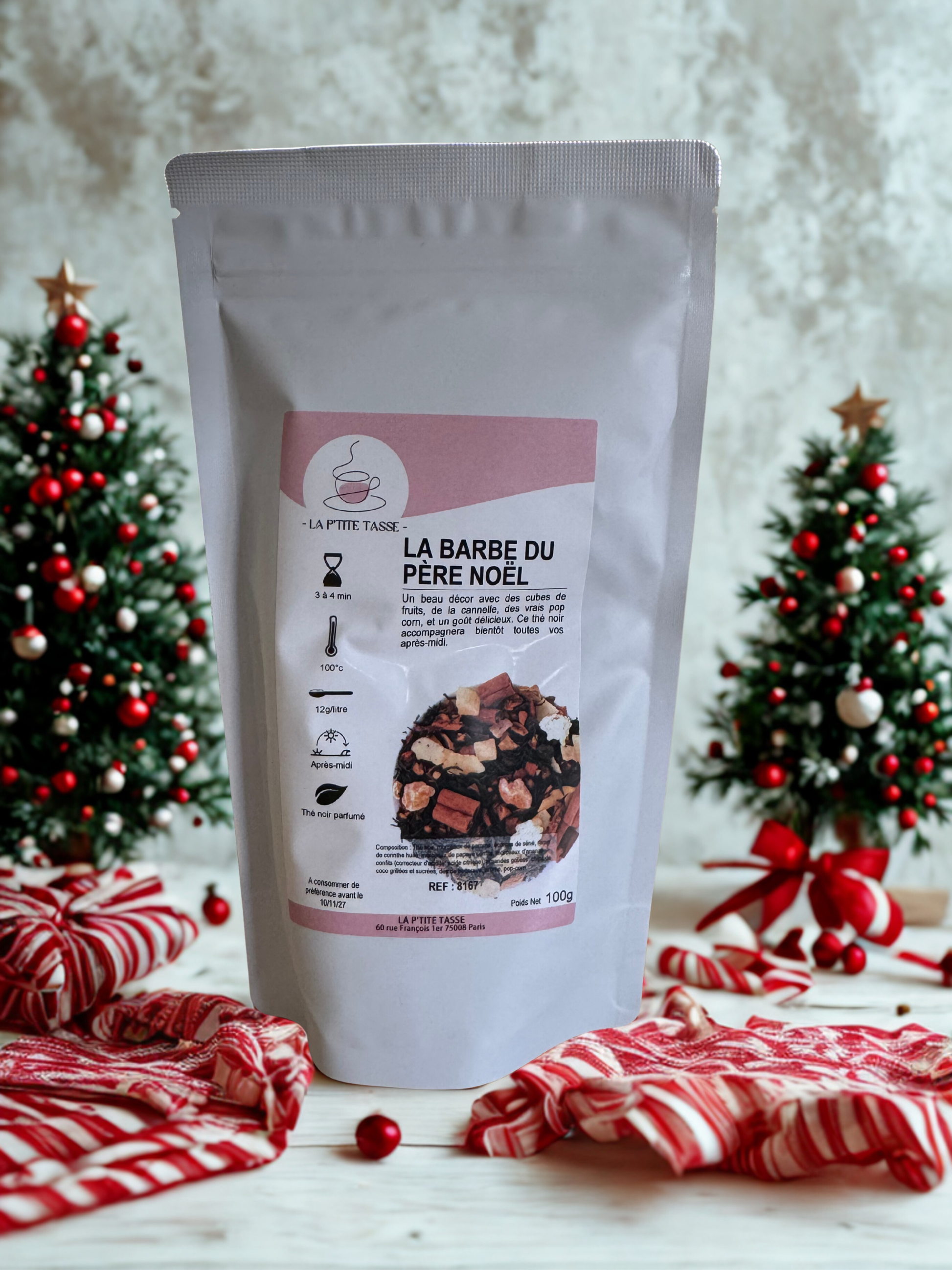Sachet en vrac, la barbe du père noël thé de noël
