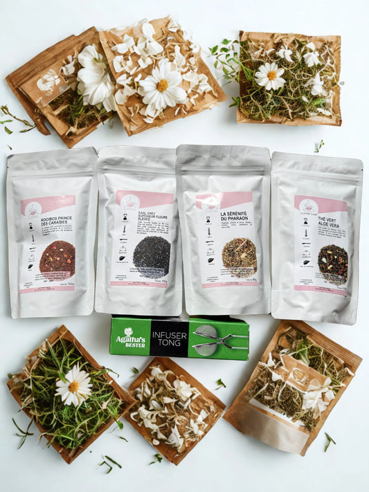 Coffret Découverte La P’tite Tasse – assortiment varié de thés et infusions pour explorer une gamme complète de saveurs authentiques, présenté dans un élégant packaging cadeau.