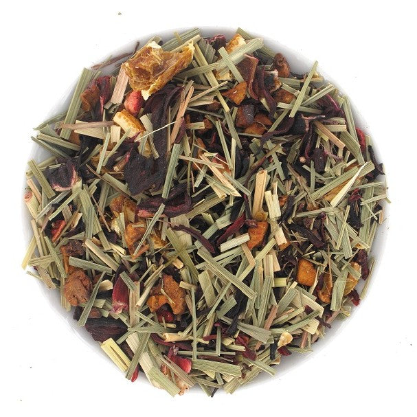 Infusion Philtre d’Amour La P’tite Tasse – mélange envoûtant de plantes et de fleurs aux notes fruitées et florales, pensé pour éveiller les sens et adoucir le cœur, dans un packaging romantique.